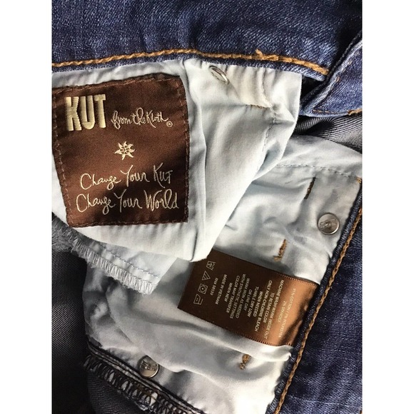 Kut from the Kloth Karen Baby Bootcut Low Rise Jeans Women's Size 6S Blue - Picture 10 of 12
